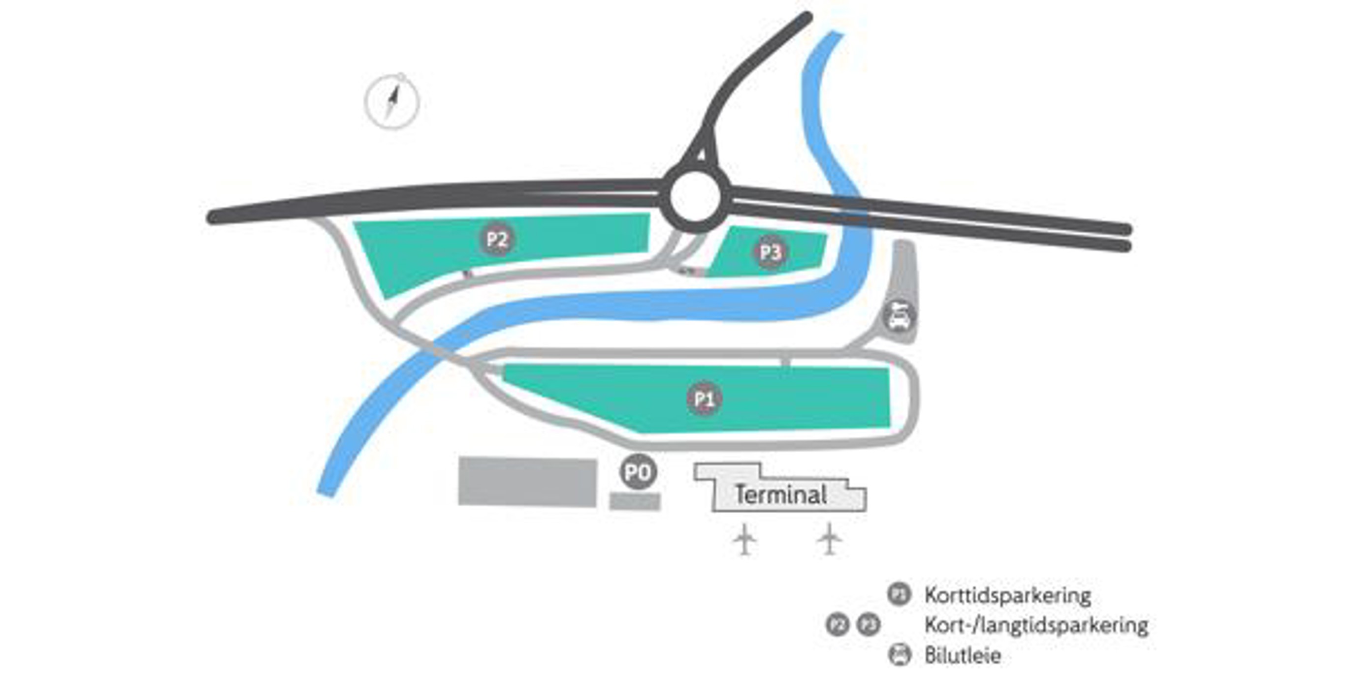 tegnet parkeringsoversikt over molde lufthavn